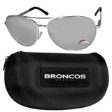 Denver Broncos Aviator Sunglasses and Case - Siskiyou Buckle