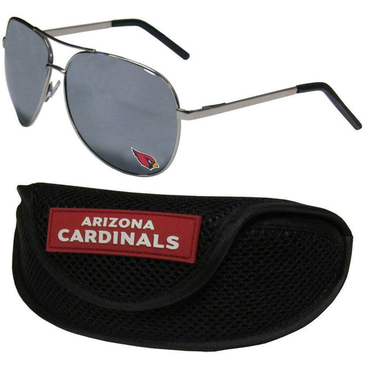 Arizona Cardinals Aviator Sunglasses and Sports Case - Siskiyou Buckle