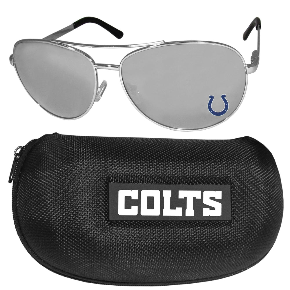 Indianapolis Colts Aviator Sunglasses and Case - Siskiyou Buckle
