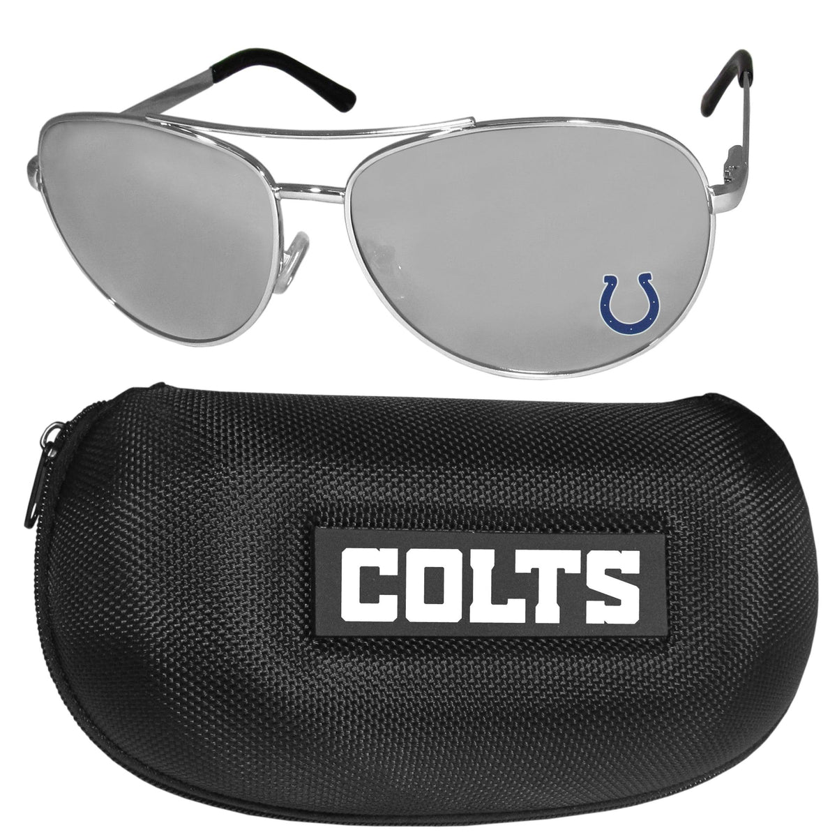 Indianapolis Colts Aviator Sunglasses and Case - Flyclothing LLC