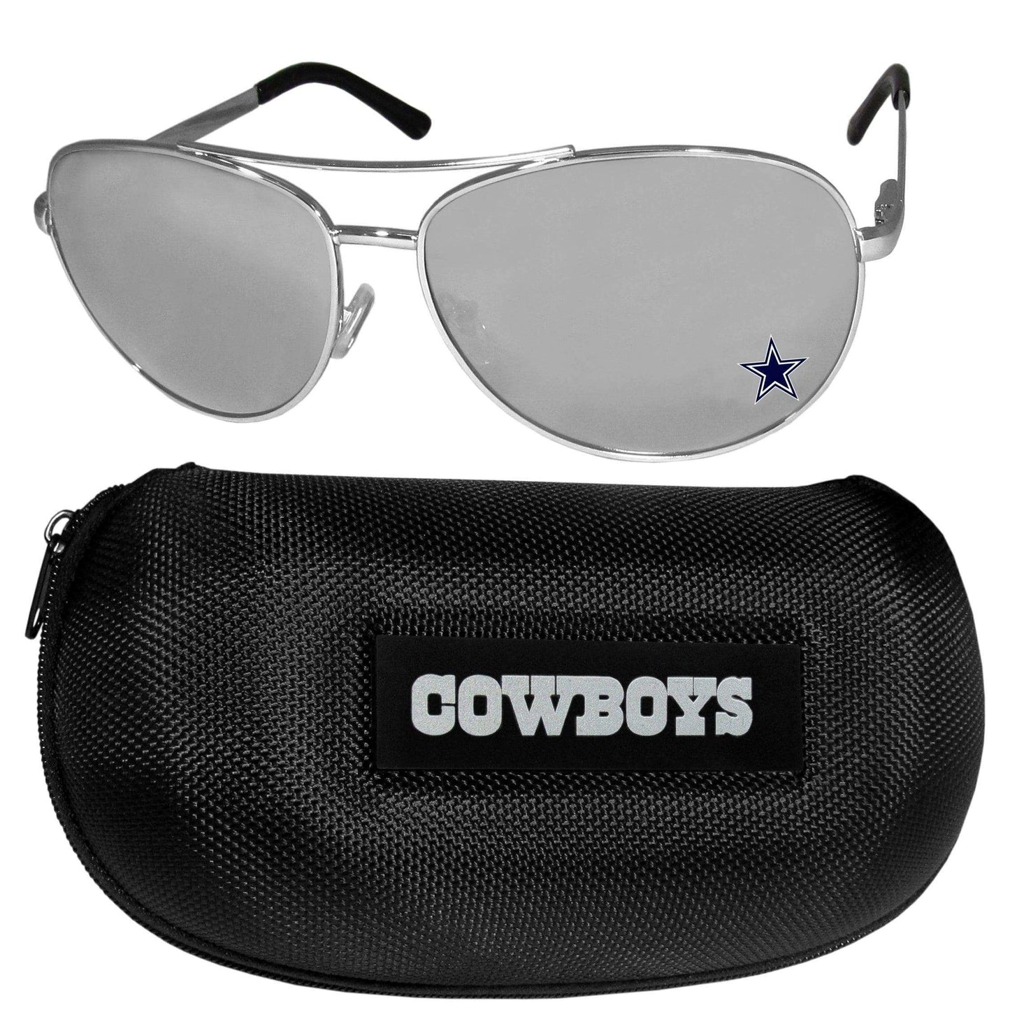 Dallas Cowboys Aviator Sunglasses and Case - Siskiyou Buckle - Flyclothing LLC