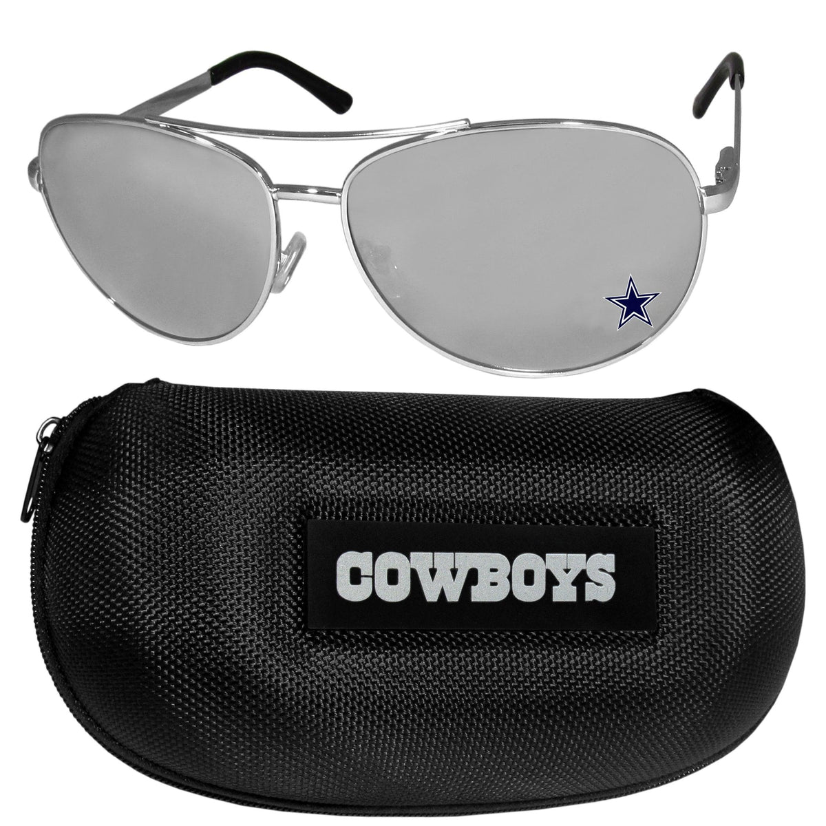 Dallas Cowboys Aviator Sunglasses and Case - Flyclothing LLC