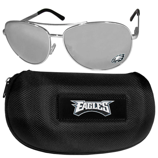 Philadelphia Eagles Aviator Sunglasses and Case - Siskiyou Buckle - Flyclothing LLC