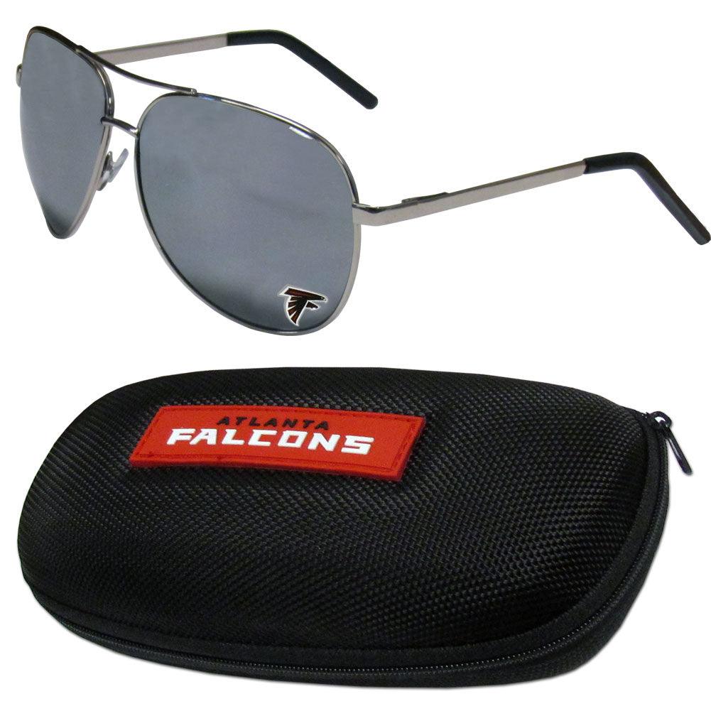 Atlanta Falcons Aviator Sunglasses and Zippered Carrying Case - Flyclothing LLC