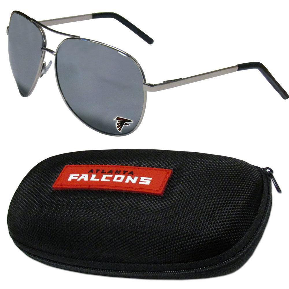 Atlanta Falcons Aviator Sunglasses and Zippered Carrying Case - Siskiyou Buckle