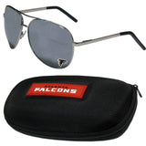 Atlanta Falcons Aviator Sunglasses and Zippered Carrying Case - Siskiyou Buckle