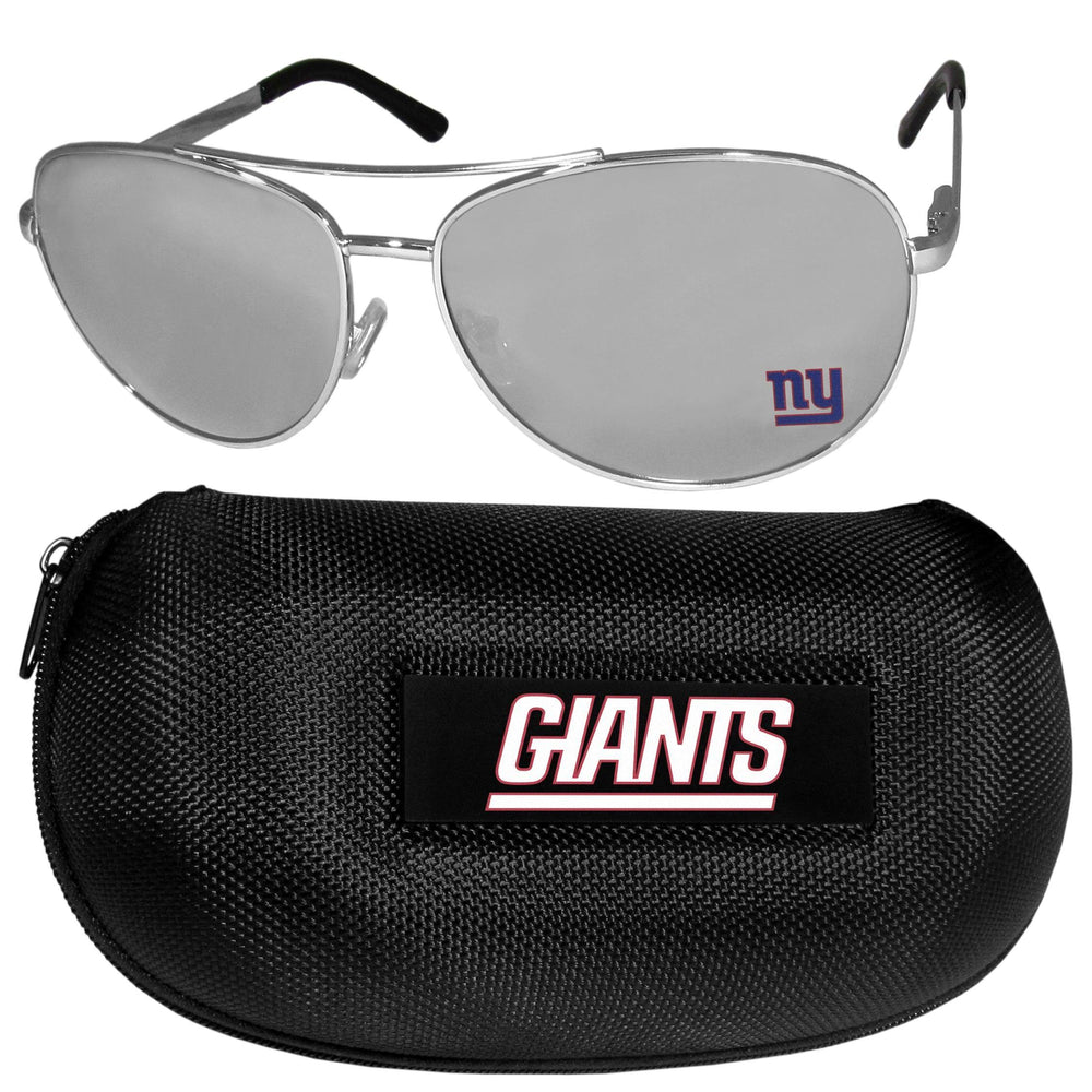 New York Giants Aviator Sunglasses and Case - Siskiyou Buckle