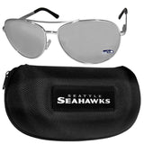 Seattle Seahawks Aviator Sunglasses and Case - Siskiyou Buckle