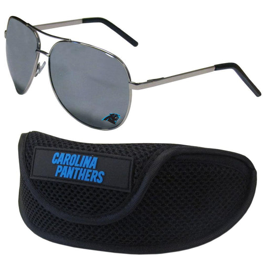 Carolina Panthers Aviator Sunglasses and Sports Case - Flyclothing LLC