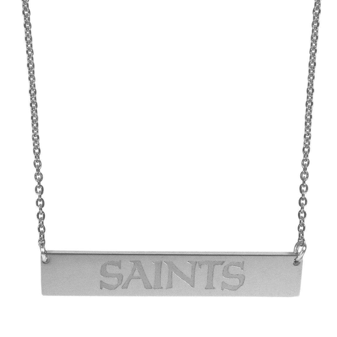 New Orleans Saints Bar Necklace - Siskiyou Buckle - Flyclothing LLC