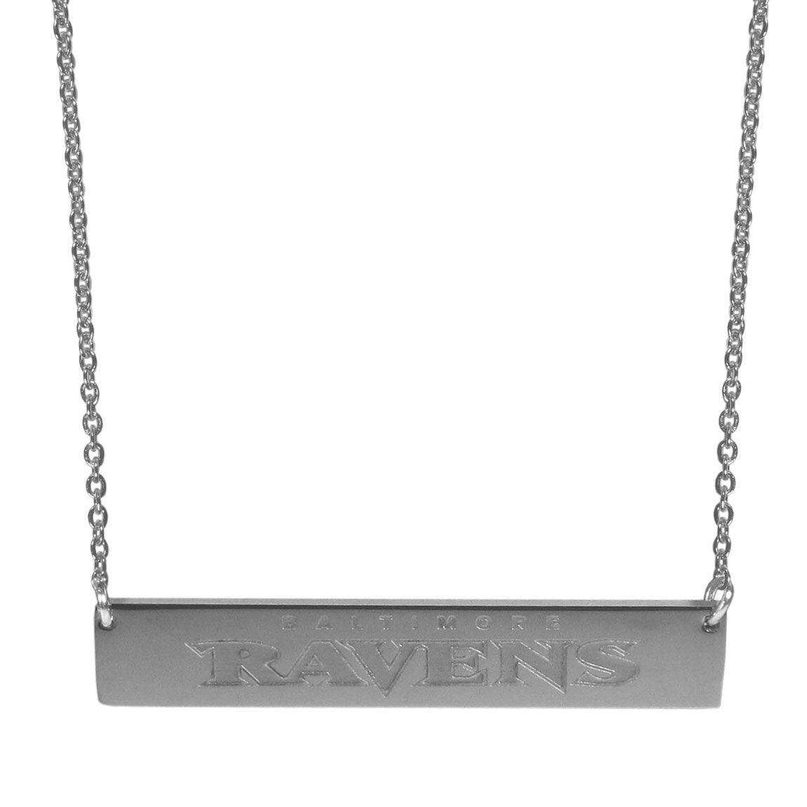 Baltimore Ravens Bar Necklace - Siskiyou Buckle - Flyclothing LLC