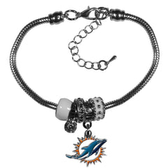 Miami Dolphins Euro Bead Bracelet - Flyclothing LLC
