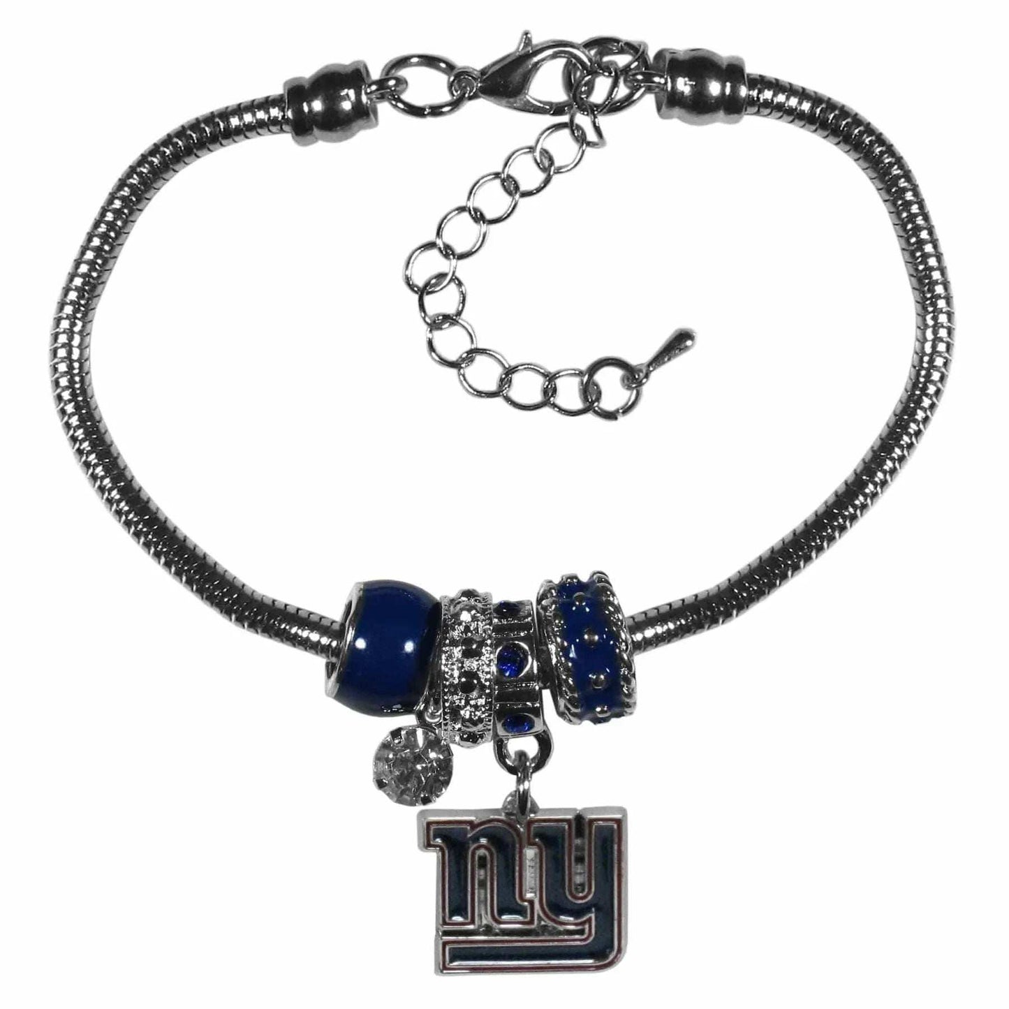 New York Giants Euro Bead Bracelet - Siskiyou Buckle - Flyclothing LLC