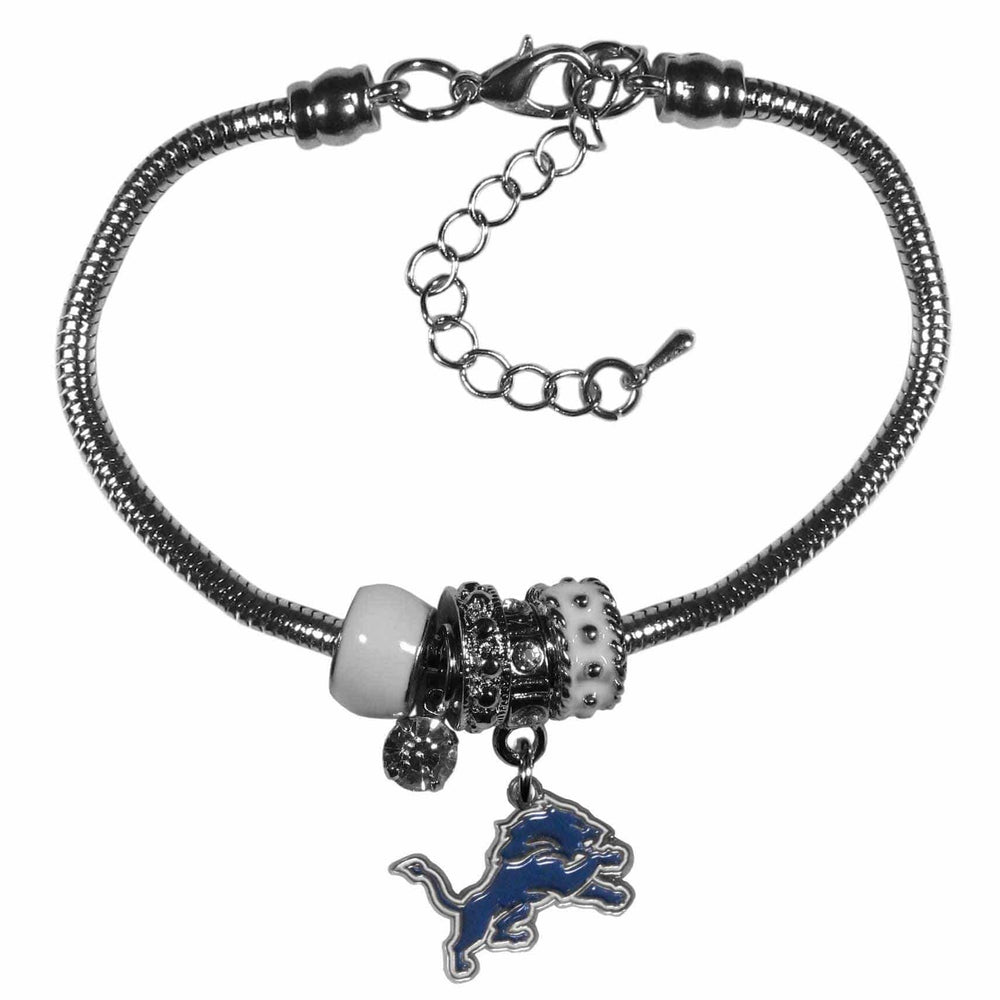 Detroit Lions Euro Bead Bracelet - Siskiyou Buckle - Flyclothing LLC