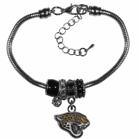 Jacksonville Jaguars Euro Bead Bracelet - Siskiyou Buckle