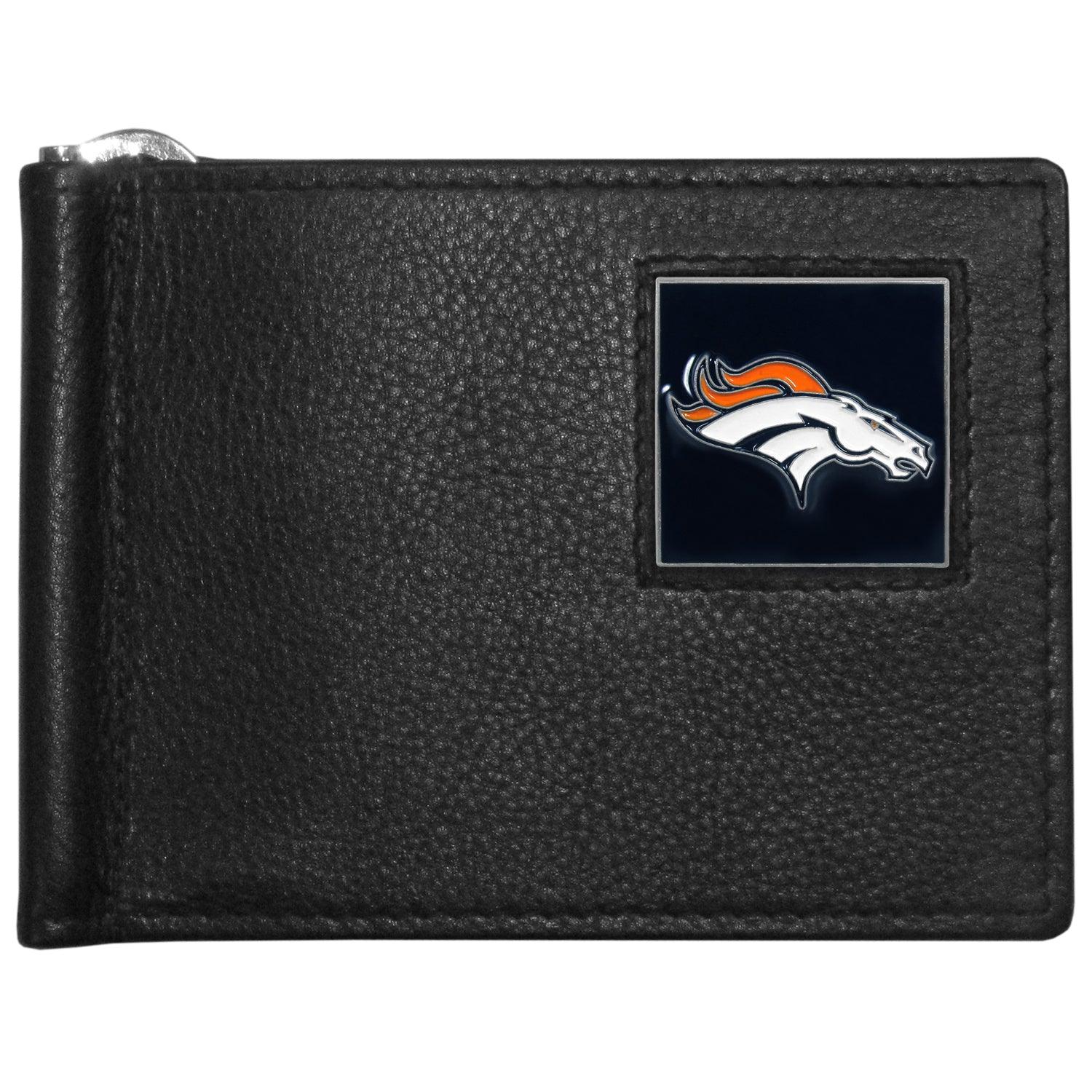 Denver Broncos Leather Bill Clip Wallet - Flyclothing LLC