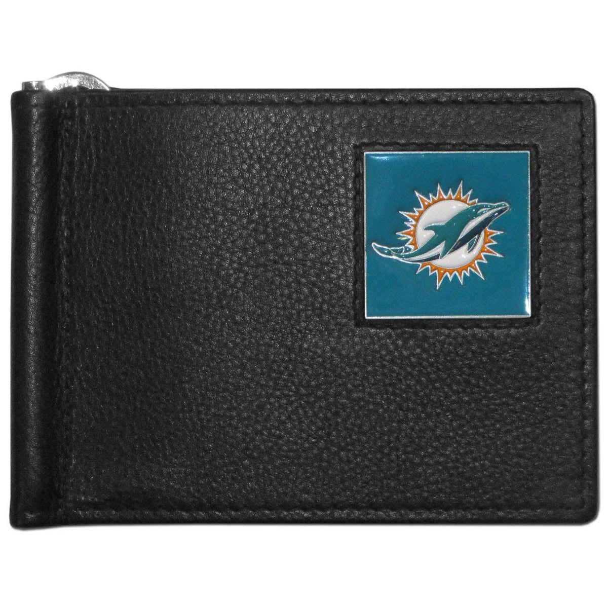 Miami Dolphins Leather Bill Clip Wallet - Flyclothing LLC
