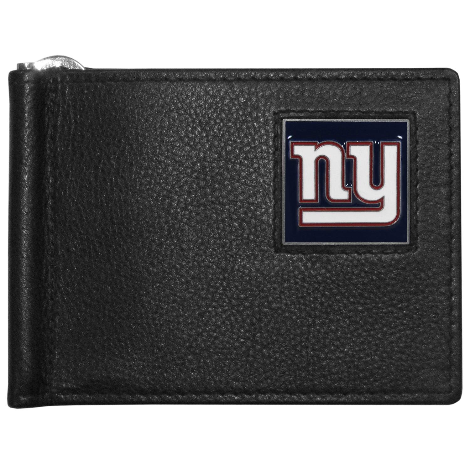 New York Giants Leather Bill Clip Wallet - Flyclothing LLC