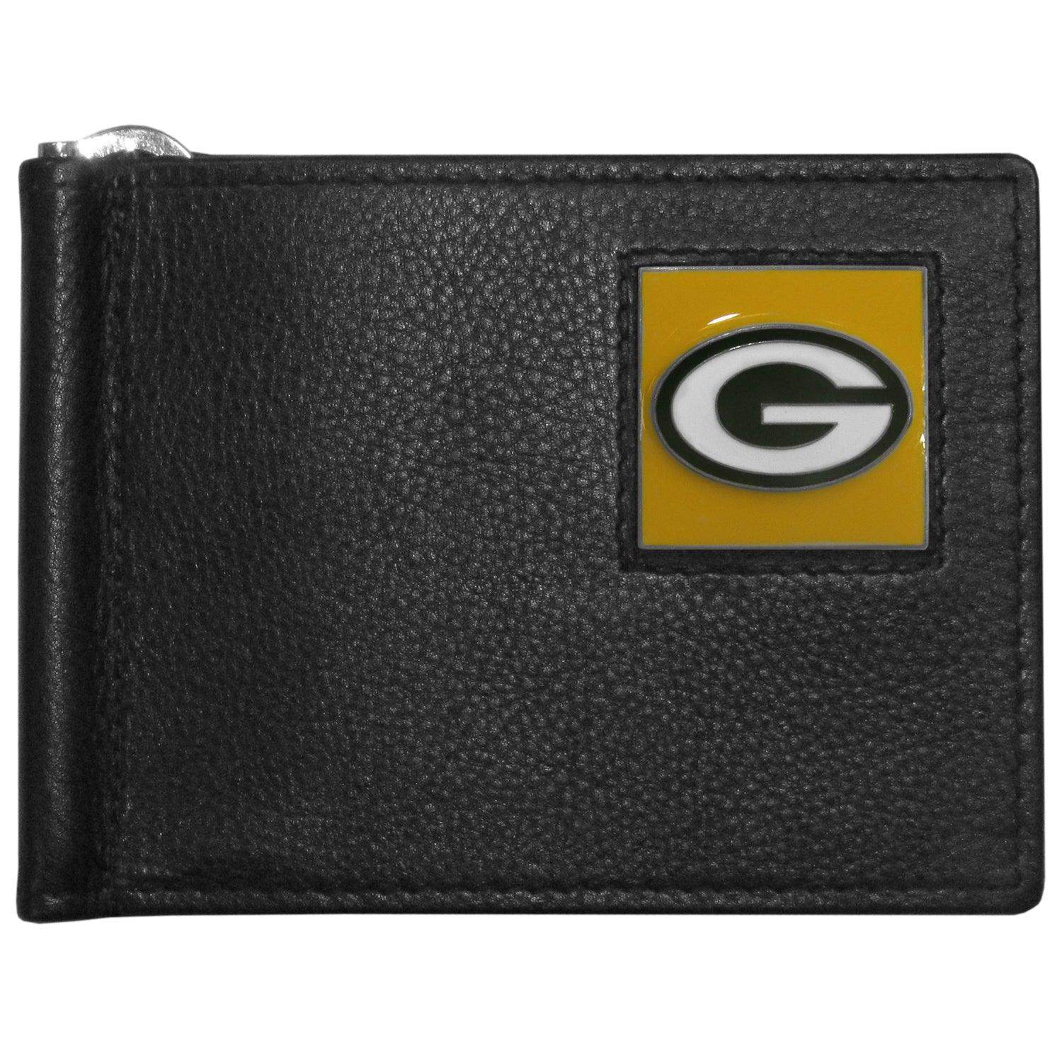 Green Bay Packers Leather Bill Clip Wallet - Siskiyou Buckle - Flyclothing LLC