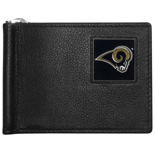 Los Angeles Rams Leather Bill Clip Wallet - Flyclothing LLC