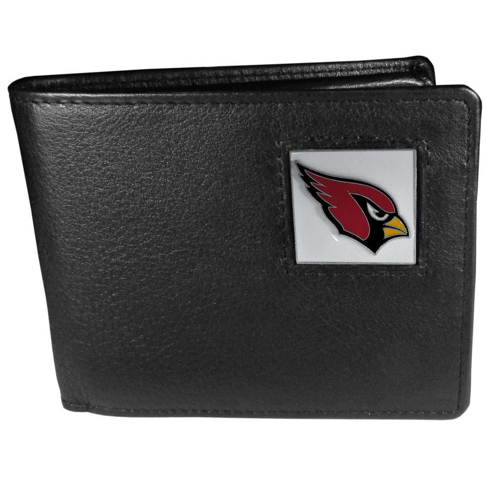 Arizona Cardinals Leather Bi-fold Wallet Packaged in Gift Box - Siskiyou Buckle
