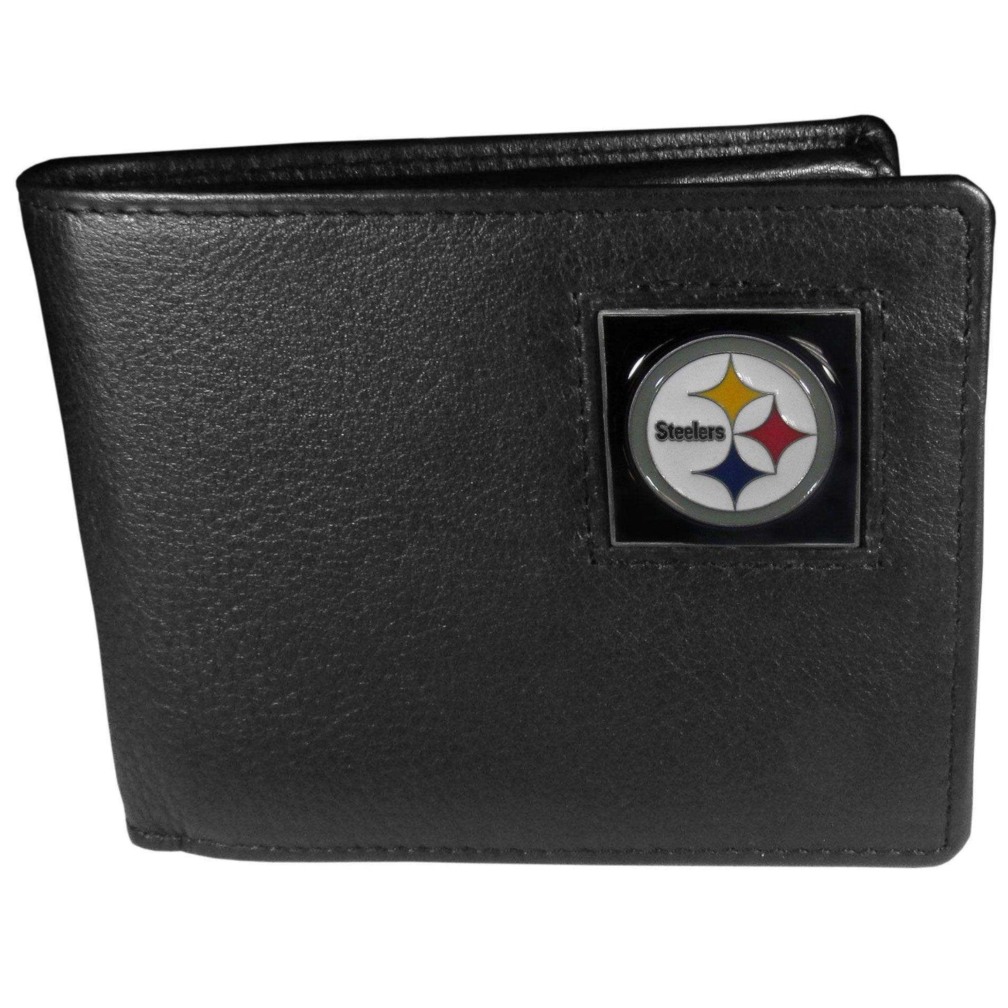 Pittsburgh Steelers Leather Bi-fold Wallet - Siskiyou Buckle - Flyclothing LLC