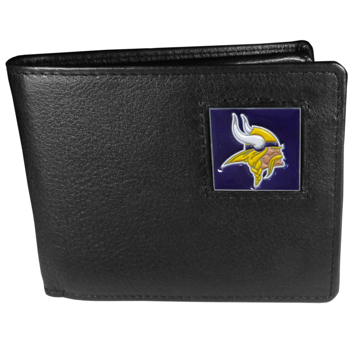 Minnesota Vikings Leather Bi-fold Wallet Packaged in Gift Box - Flyclothing LLC