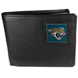 Jacksonville Jaguars Leather Bi-fold Wallet Packaged in Gift Box - Siskiyou Buckle