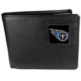 Tennessee Titans Leather Bi-fold Wallet Packaged in Gift Box - Siskiyou Buckle