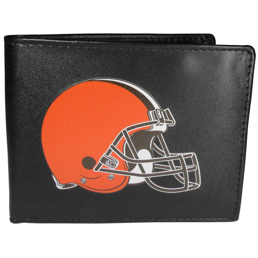 Cleveland Browns Bi-fold Wallet Large Logo - Flyclothing LLC