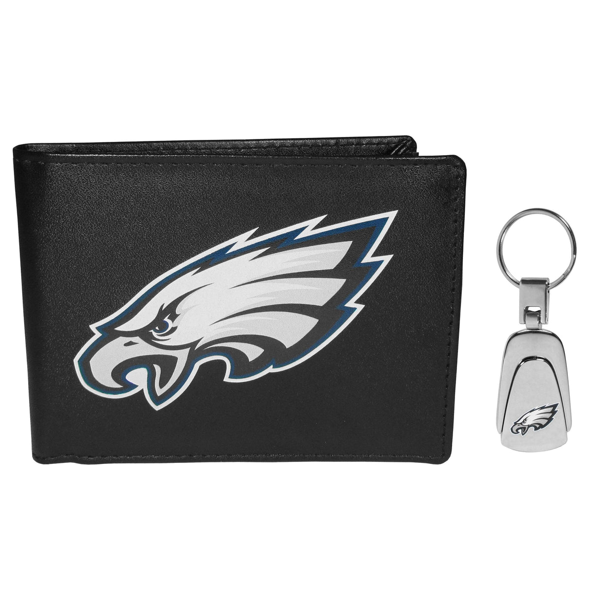 Philadelphia Eagles Bi-fold Wallet & Steel Key Chain - Flyclothing LLC