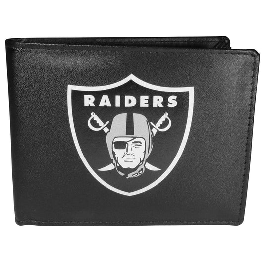Las Vegas Raiders Bi-fold Wallet Large Logo - Siskiyou Buckle