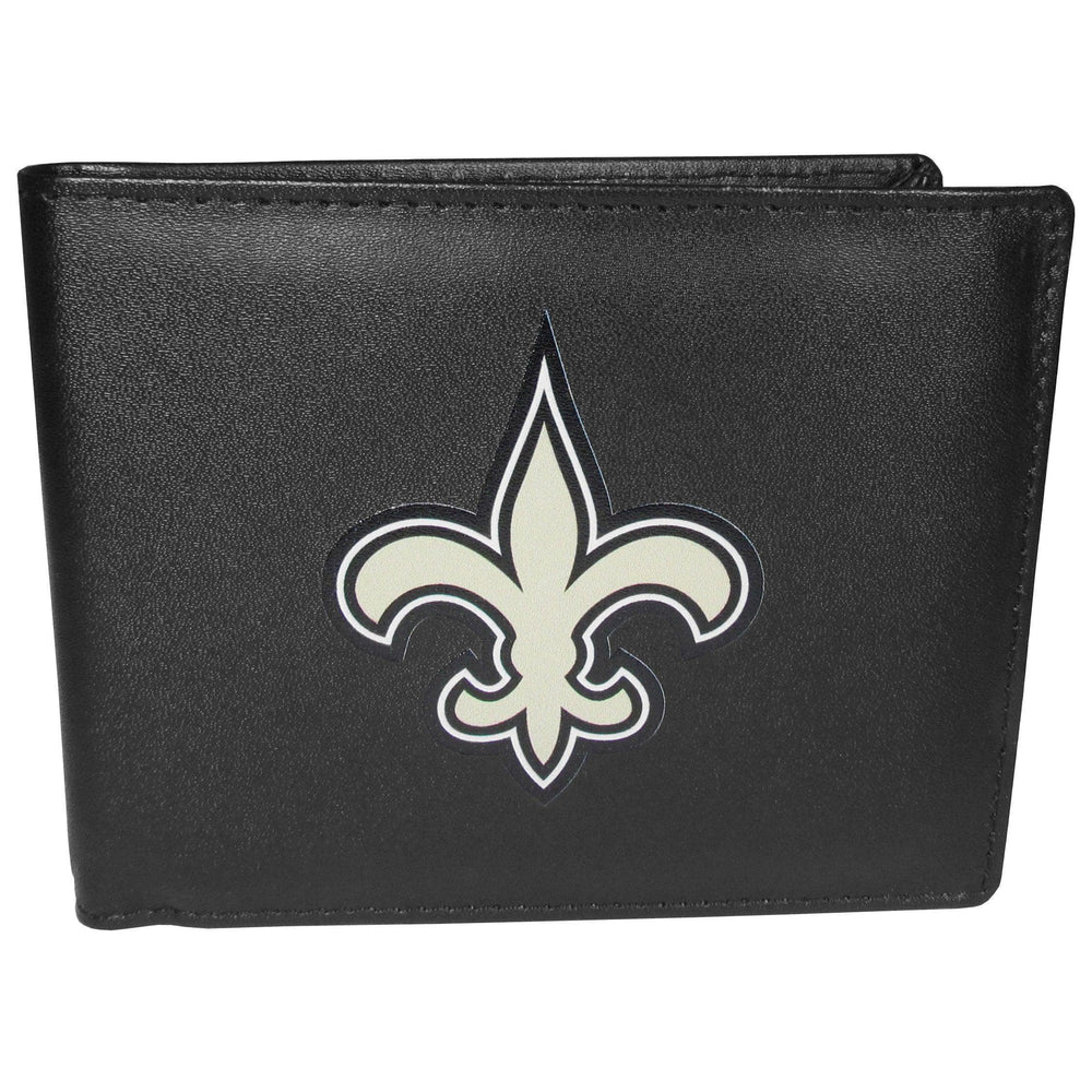 New Orleans Saints Bi-fold Wallet Large Logo - Siskiyou Buckle