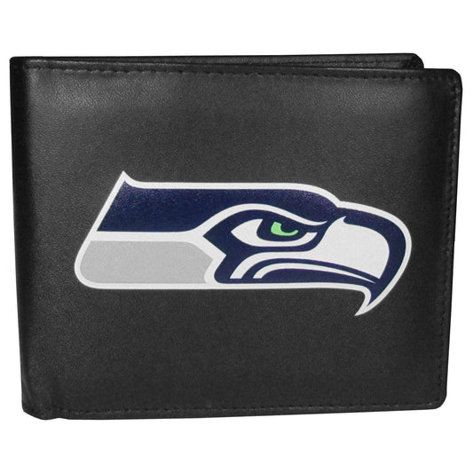 Seattle Seahawks Bi-fold Wallet Large Logo - Siskiyou Buckle