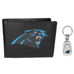 Carolina Panthers Bi-fold Wallet & Steel Key Chain - Flyclothing LLC