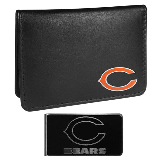 Chicago Bears Weekend Bi-fold Wallet & Black Money Clip - Flyclothing LLC