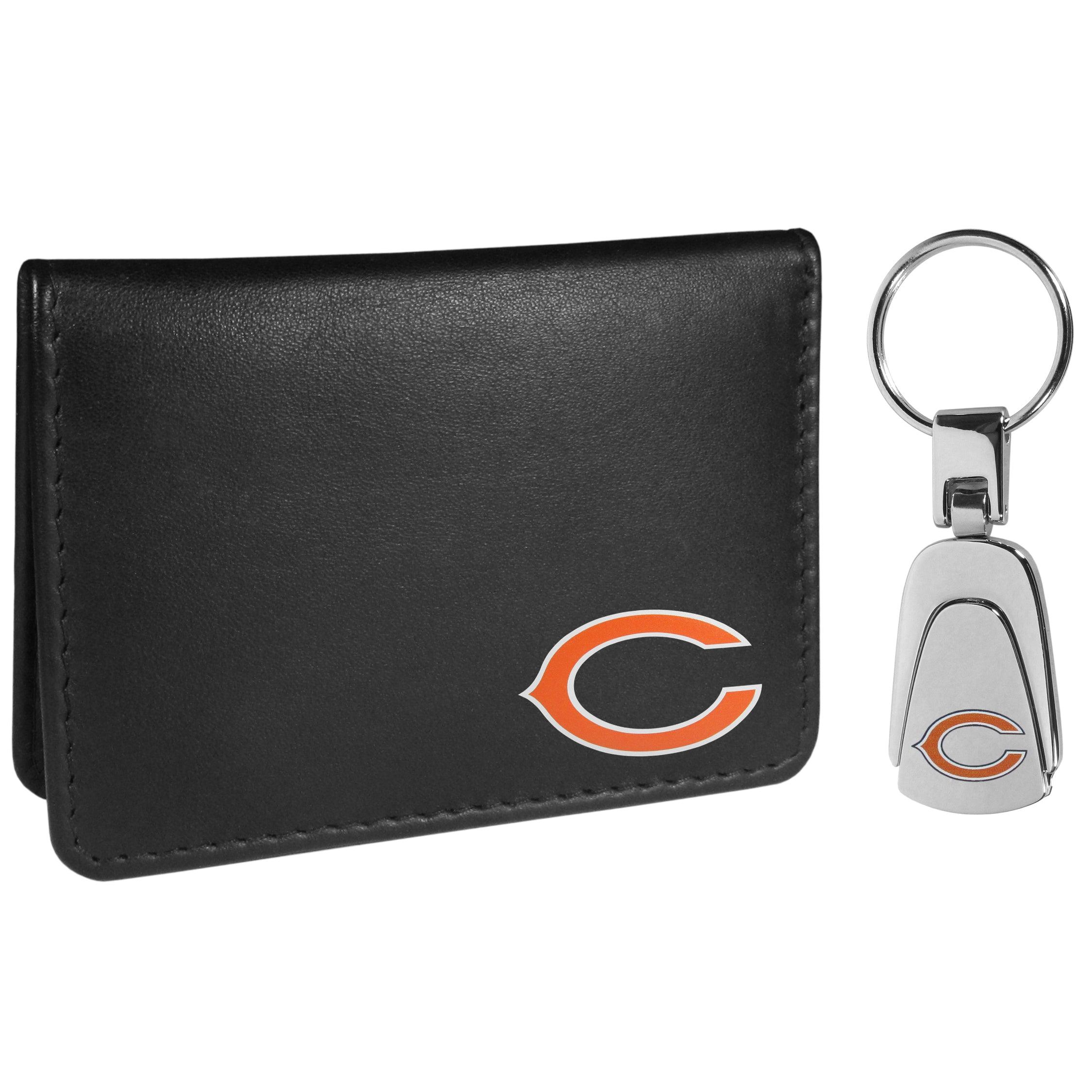 Chicago Bears Weekend Bi-fold Wallet & Steel Key Chain - Flyclothing LLC