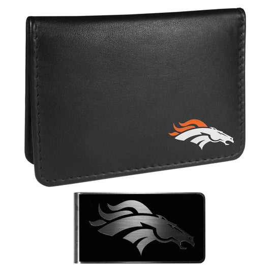 Denver Broncos Weekend Bi-fold Wallet & Black Money Clip - Siskiyou Buckle