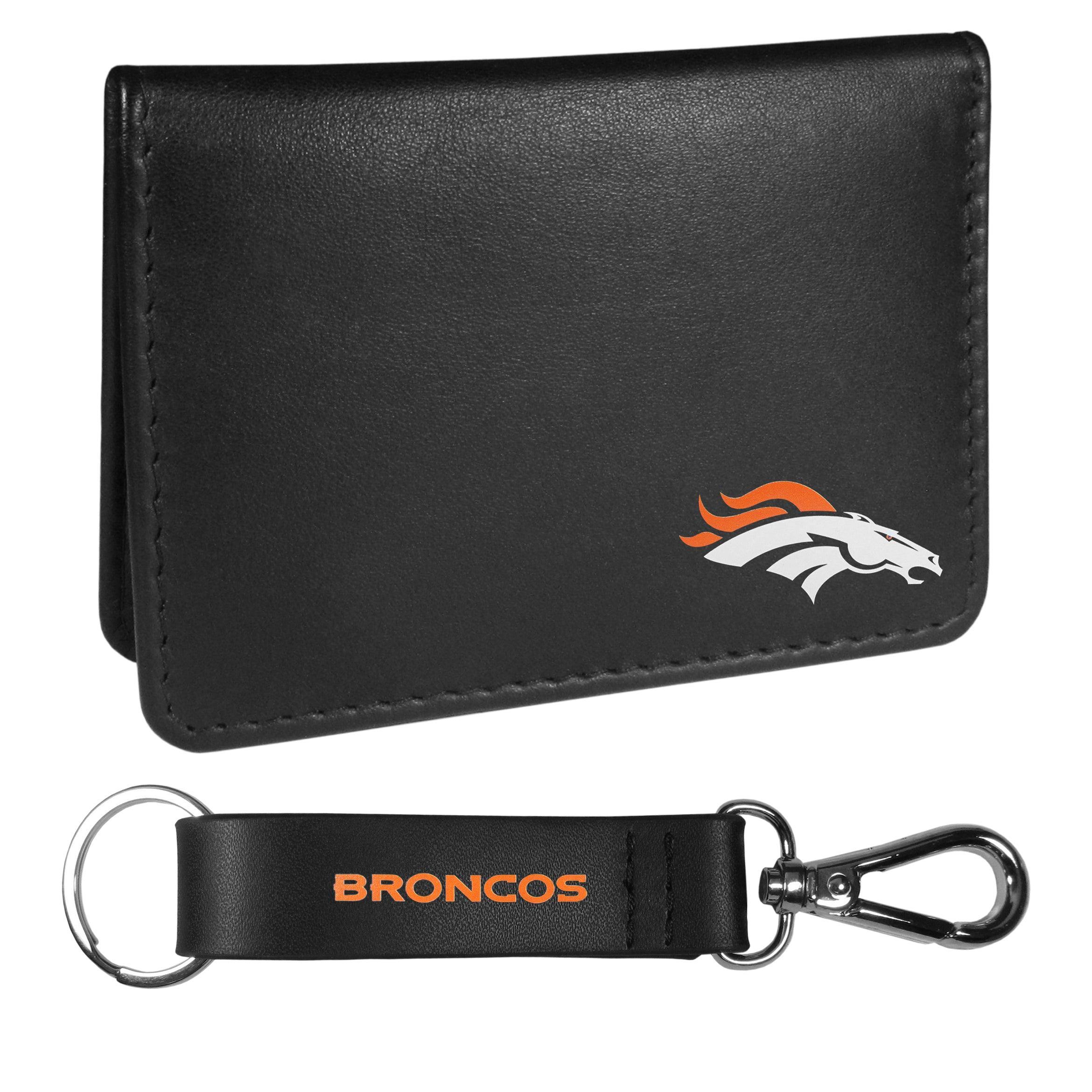 Denver Broncos Weekend Bi-fold Wallet & Strap Key Chain - Siskiyou Buckle