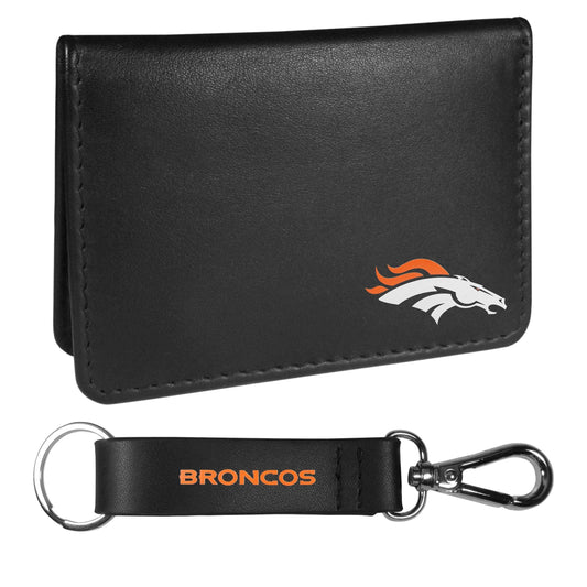 Denver Broncos Weekend Bi-fold Wallet & Strap Key Chain - Siskiyou Buckle