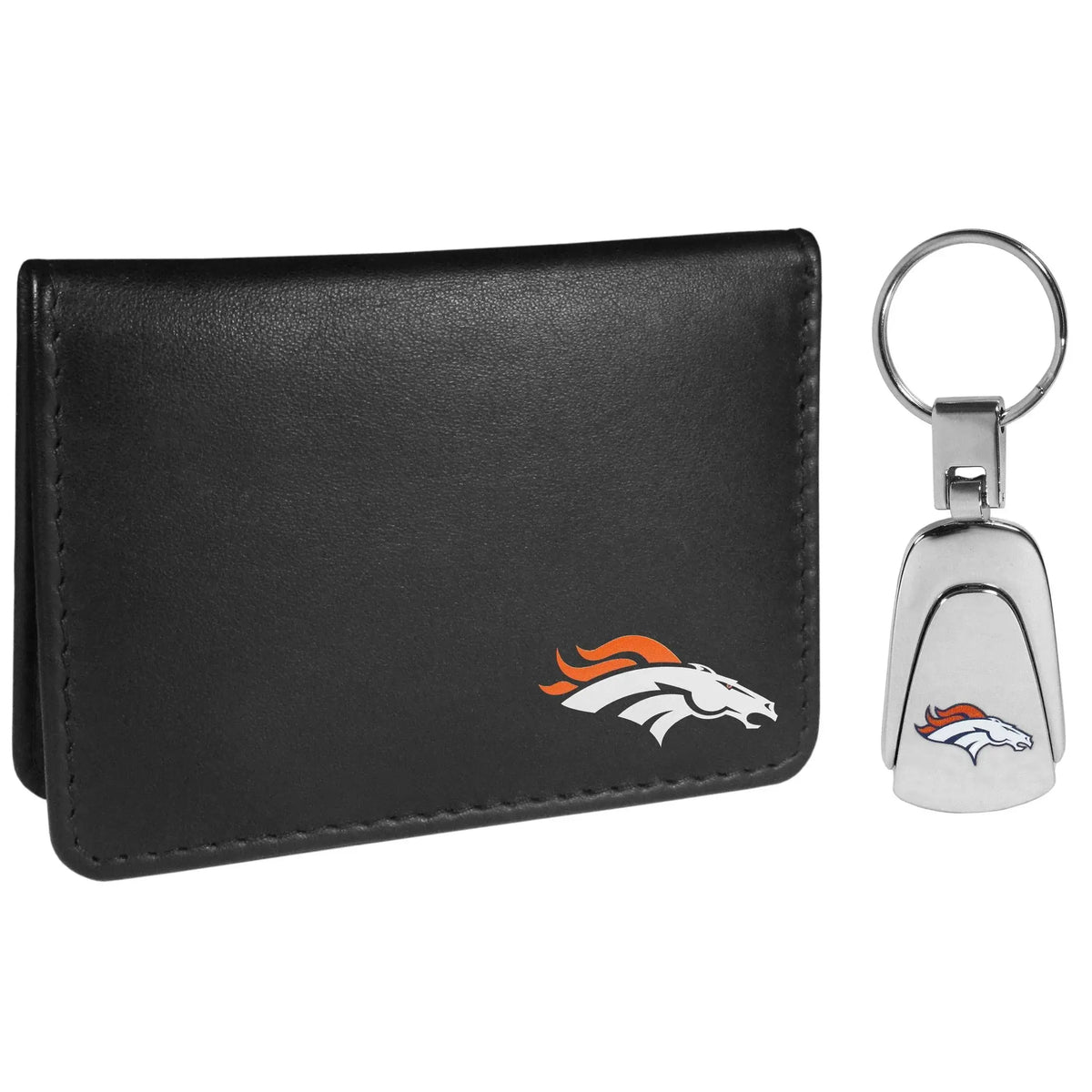 Denver Broncos Weekend Bi-fold Wallet & Steel Key Chain - Siskiyou Buckle - Flyclothing LLC