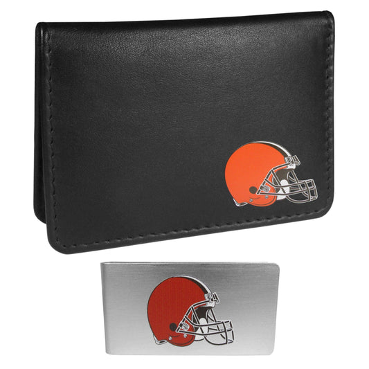 Cleveland Browns Weekend Bi-fold Wallet & Money Clip - Siskiyou Buckle