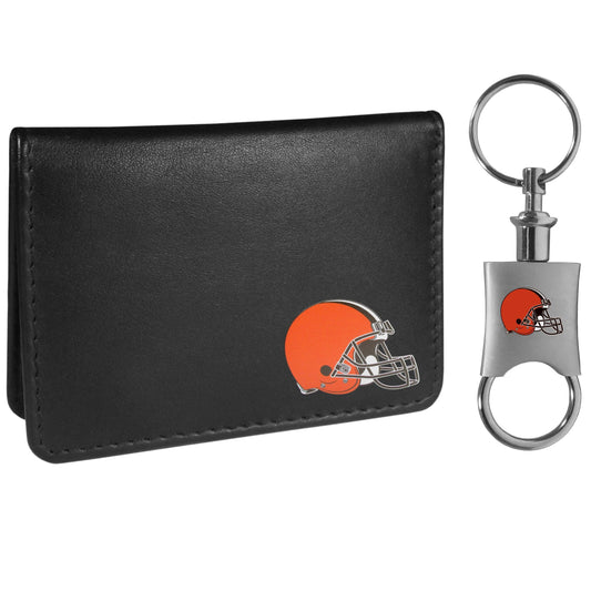 Cleveland Browns Weekend Bi-fold Wallet & Valet Key Chain - Flyclothing LLC