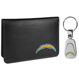 Los Angeles Chargers Weekend Bi-fold Wallet & Steel Key Chain - Siskiyou Buckle