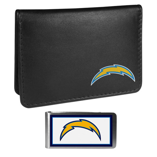 Los Angeles Chargers Weekend Bi-fold Wallet & Color Money Clip - Siskiyou Buckle