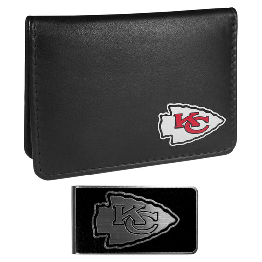 Kansas City Chiefs Weekend Bi-fold Wallet & Black Money Clip - Flyclothing LLC