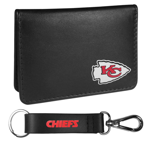 Kansas City Chiefs Weekend Bi-fold Wallet & Strap Key Chain - Kansas City Chiefs