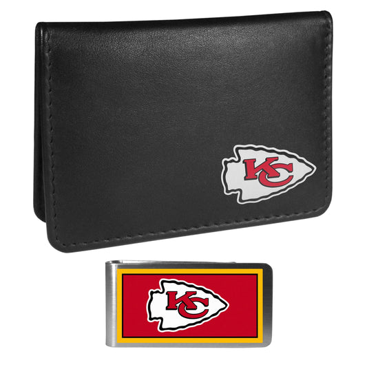 Kansas City Chiefs Weekend Bi-fold Wallet & Color Money Clip - Flyclothing LLC