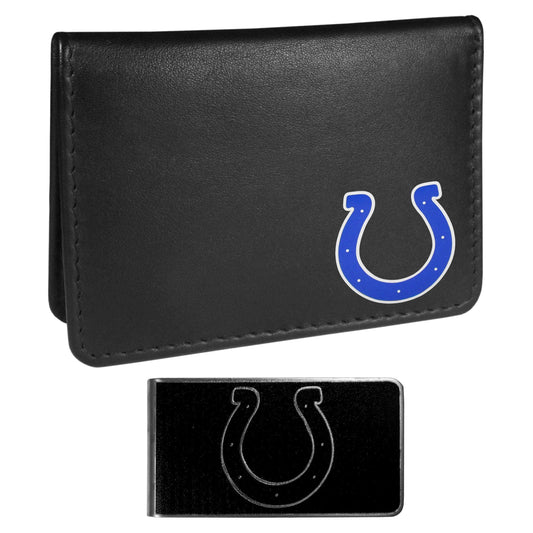 Indianapolis Colts Weekend Bi-fold Wallet & Black Money Clip - Siskiyou Buckle