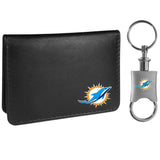 Miami Dolphins Weekend Bi-fold Wallet & Valet Key Chain - Siskiyou Buckle - Flyclothing LLC